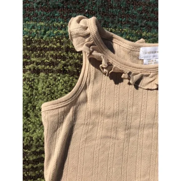 Jamie Kay Frill Singlet In Chai - Picture 2 of 5